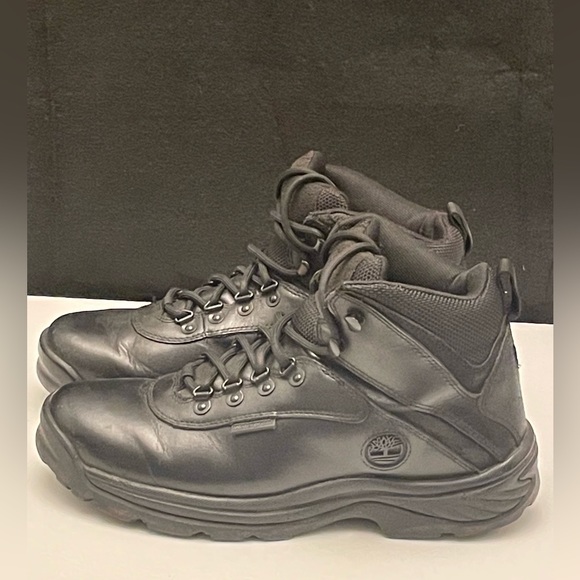 Timberland Men’s White Ledge Waterproof Mid Hiking Boot Black, Full Grain Size 8 - Picture 3 of 14
